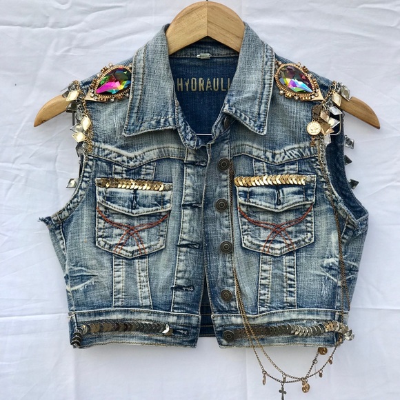 Festival Denim Vest - Picture 1 of 4